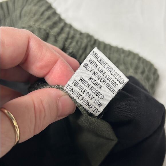 Silver Lake Twill Jogger Pants Men's Pull On Green Mid Rise Size X-Large Scoop - Picture 8 of 8